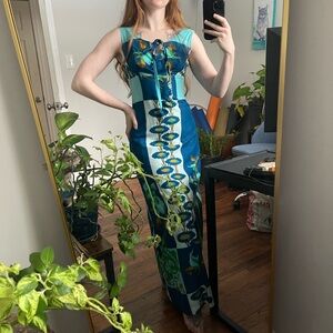 RARE Vintage Hawaiian Maxi Dress- XS
